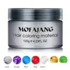 Pomades Waxes Mofajang Hair Wax Coloring 120G Styling Pomade Strong Style Restoring Big Skeleton Slicked 8 Colors Drop Delivery Pr Dhdy8