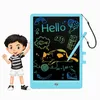 Bravokids Jouets pour filles garçons de 3 à 6 ans, tablette d'écriture LCD 10 pouces Doodle Board, blocs de dessin électroniques, cadeau d'anniversaire pour tout-petits (bleu monochrome)