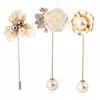 Broches mode pull broche Rose fleur Corsage camélia longue aiguille broche pour femmes châle chemise col broches accessoires