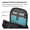 Дневные упаковки для ноутбука для мужчин 173'''''large емкость USB Port Bag Business Oxford Wearresistant Водонепроницаемые путешествия 230731