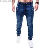 Jeans da uomo Jeans Pantaloni della tuta Marca Moda uomo Pantaloni cargo militari Multi-tasche Pantaloni larghi da uomo Pantaloni casual Tuta Pantaloni Pantaloni da jogging Stili Taglie Z230801