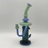 11 Polegadas Reciclagem Bong Glassbong Tubulação de Água Hookah Dab Rig Heady Bubbler de vidro