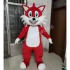 Profesjonalny Halloween Red Fox Mascot Costume Adult Birthday Party Fancy Dress Halloween stroje odzież świąteczne