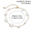 Chains Elegant Baroque Pearl Clavicle Chain Necklace For Women Trendy Bridal Simple Vintage Handmade Short Choker Aesthetic Wed Jewelry