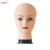 Pruik Stand 55cm Kaal Mannequin Hoofd Met Klem Cosmetologie Oefenpop Hoofd Voor Make-Up Praktijk Vrouwelijke Maniqui Hoofd Voor pruik Maken Hoed Display 230731