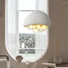 Lampy wiszące nordyckie projekty G9 LED LED Jadalnia Luster Suspend Lampa HDPS Szklane odcienie wiszące do baru oświetlenia wewnętrznego