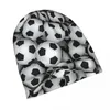 Boinas Bolas de Futebol Boné Desporto Play Game Moda Outono Inverno Ski Skullies Gorros Chapéus Verão Warm Head Wrap Gorro Chapéu De Malha