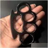Mässing Knuckles Ready to Ship Gilded Steel Knuckle Duster Color Black Plating Sier Hand Tool Clutch FY4323 Drop Delivery Sports Outd DHT6R