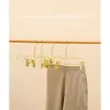 Hangers 2PCS Pants Rack Inner Space Saving Trousers Metal Clips Clothing Storage Organization Closet Leggings