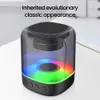 Haut-parleurs portables Portable LED Couleur Lumière Bluetooth Basse Maison Extérieur Subwoofer Son Mains Libres Sans Fil R230801