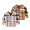 Strickjacke Kinder Kleidung Winter Warme Top 28Y Junge Langarm Pullover Gestrickte Gentleman Kinder Frühling Herbst Strickjacke Baby Pullover J230801