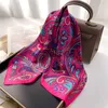 Scarves 2023 Design Fashion Wraps Square Scarf for Women Silk Shawl Satin Hijab Neckerchief Female Hair Bands Ribbon Headband Bandana J230801