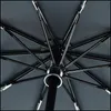 Regenschirme Auto-Regenschirm, doppellagig, winddicht, automatischer Regenschirm, zehn Knochen, drei faltbar, Herren-Regenschirm, großer Regen, Business-Sonnenschirm, 230731