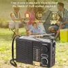 Radio AM FM SW Emergenza Alimentata a batteria Solar Weather LED Torcia Torcia Multi Band per campeggio all'aperto 230801