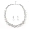 Jewelry Pouches Pearl Jewel Necklace Set Women's Versatile Sweater Chain Bone Alloy