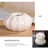 Vases Classic Cracked White Pocelain Pumpkin Bottle for Reed Diffuser Simply Ceramic used as Home Accessories Aroma 230731