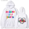 Heren Hoodies Sweatshirts 2023 Karol G Mana Sera Bonito met Haard Hoodie Trendy Retro Muziek Sweatshirt Manana Sera Bonito Shirt Schattig Karol G Hoodie T230731