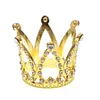 Party Supplies Mini Crown Cake Topper Princess Pearl Ornaments For DIY Wedding Birthday Baby Shower Baking Decorating Tools