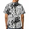 Męskie koszule Tokita Ohma nosicielka w stylu Niko Polyester 3D Printowa koszula na świeżym powietrzu Sport Szybkie ubrania