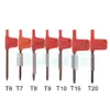 Screwdrivers T6 T7 T8 T9 T10 T15 T20 Torx Screwdriver Spanner Key Small Red Flag Screw Drivers Drop Delivery Home Garden Tools Hand Dhsel