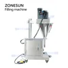 ZONESUN Semi-automatique tarière poudre remplisseur dosage distribution application pour farine cacao Matcha poudre Machine de remplissage ZS-FM100S