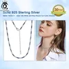 Strands Strings ORSA JEWELS Bling Zircon Tennis Necklace 925 Sterling Silver Italian Handmade Iced Out CZ Chain Jewelry For Men Women SSC 230731