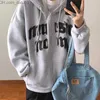 Herrtröjor tröjor kvinnors hoodie höst blixtlås tröja casual spindel web tryckt långärmad huvtröja kvinnor överdimensionerade jacka kappa koreanska z230802