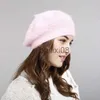 Stingy Brim Hats Hat Women Lady Winter Imitation Rabbit Hair Hat New Winter Wool Hat Thickened Warm Knit Hat Hats For Women Hats Cap For Women J230802