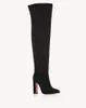 Зимние женщины Joplin Boot Старшие замшевые сапоги лодыжки Лондон Дизайн Италия Модные вечерние платья высокие каблуки пинетки ЕС 35-43