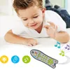 Novel Games baby TV Remote Control Kids Musikaliska tidiga pedagogiska leksaker Simulering Remote Control Children Learning Toy With Light Sound Gift 230802