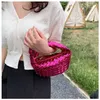 Abottegas Vneta Jodie Mini Teen Intrecciato Designer Tote Summer Woven Bag Handgemaakte geweven Women's Fashion Trend Veelzijdige Wedding Dinner Bag