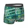 Caleçon Monet sous-vêtement Claude nénuphars pont japonais respirant Design Boxer slip pochette grande taille Boxershorts