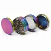 Regenboog Slijpmachines Zinklegering Metalen Roken Grinder 40/50/55/63mm Diameter 4 Onderdelen Kruid brekers Snel Schip