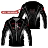 Herrtröjor Anpassa ditt namn Knight Templar Hoodie 3D Tryckt Pullover Men for Women Sweatshirts Sweater Cosplay Costumes 03