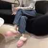 Slippers Snow Boots Plush Women’s 2023 Outdoor Wear Home Swice Swice Tharth Dareth Noxult and Cotton