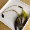 Böhmische Feder Perlen Kopfschmuck Quaste Anhänger Haarnadeln Haar Clip Für Frauen Kopf Band Mode Haar Zubehör