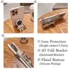 Étuis de téléphone portable Astronaut Quicksand Bear Fold Bracket Case pour iPhone 14 Pro Max 13 12 11 Pro Max XR Xs Max 14Plus Couverture souple en silicone de Noël L230731
