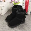 Kids Bows Australia Bailey Classic Boots Uggi-Schuhe Mädchen Designer Kinder Sneaker Kinderschuh Winter Kleinkind Mini Wggs warme Schneewanderstiefel Jugend Baby Uggitys