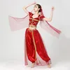 Exotic Indian Dance Belly Dance Costumes Set For Women 5Pcs Noble Princess Jasmine Cosplay Stage Performance Dancewear