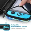 Pour étui de protection portable Switch, adapté pour étui de protection Nintendo Switch, avec film de protection d'écran, 9-en-1 pour kit d'accessoires Nintendo Switch