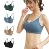 Yoga Outfit Sports Top Sexy Wireless Bralette Seamless Women Bra Padded Sleep Tops U-Shaped Back Breathable Crop Lingerie Underwear