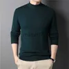 Pulls pour hommes MRMT 2023 tout nouveau pull en cachemire pour hommes demi-col roulé hommes chandails pulls en tricot pour hommes jeunesse Slim tricots homme pull J230802