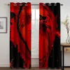 Curtain 3D Print Magic Medieval Fantasy Dragon 2 Pieces Thin Window Curtains For Boys Living Room Bedroom Two Drape Decor