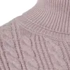 Herrtröjor Autumn Winter Fashion Solid High Collar Lång ärm Loose Warm Chunky Sticke Pullover Tröja Jumper Tops