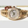 Factory s Watches Automatic Movement 31MM LADIES 18K YELLOW GOLD SILVER DIAMOND 179138 with Original Box Diving Watch278f