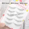 Faux Cils Fille Groupe Faux Cils 12V UltraFine Transparent Terrier Lashes Fleur Coréenne VShaped Cils Produits De Maquillage x0802