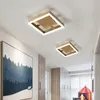 Chandeliers LED 골드 통로 조명 침실 연구를위한 현대 샹들리에 조명 복도 복도 발코니 표면 장착 홈 데코 램프 비품