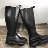 Boots Xpay подлинная кожаная женская обувь модная бренда дизайнер осень зимний кожи для кожи до колена 35-40
