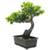 Flores decorativas Enfeites Falsos Plantas Artificiais Decoração de Casa Mesa de Plástico Interior Árvore Bonsai Realista