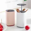 2st Toothpick Holders Hushållsmaterial Pop-up Bomullspinnar Box Tandpetare Holder Tandplock Automatisk dispenser Press Can Cotton Container